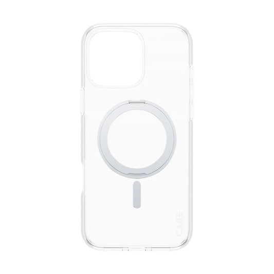 Futrola MagSafe za Apple iPhone 16 Pro Max, PanzerGlass, Care Feature Kickstand, Srebrno Transparentna