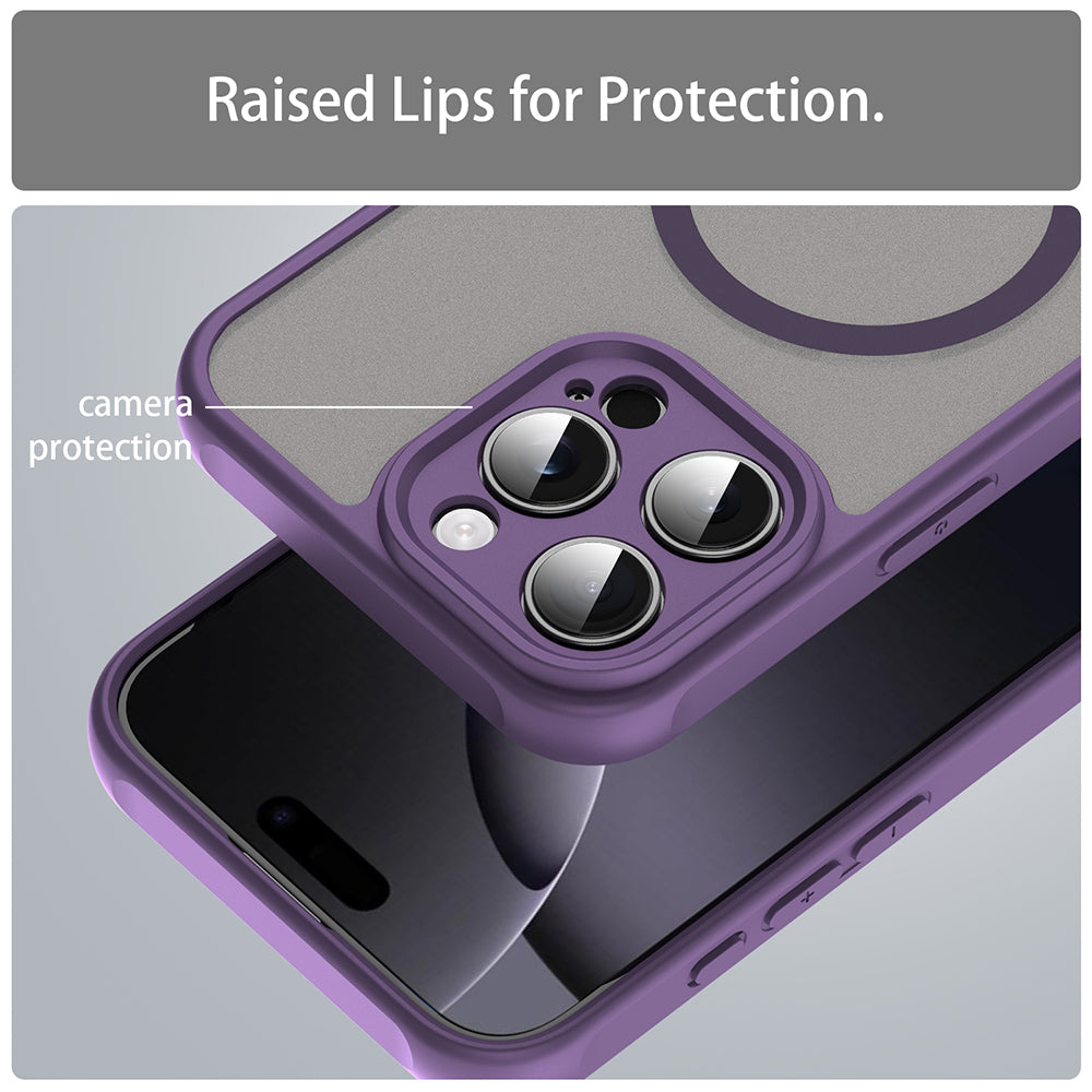 MagSafe futrola za Apple iPhone 16 Pro Max, Techsuit, HaloFrost II, Ljubičasta