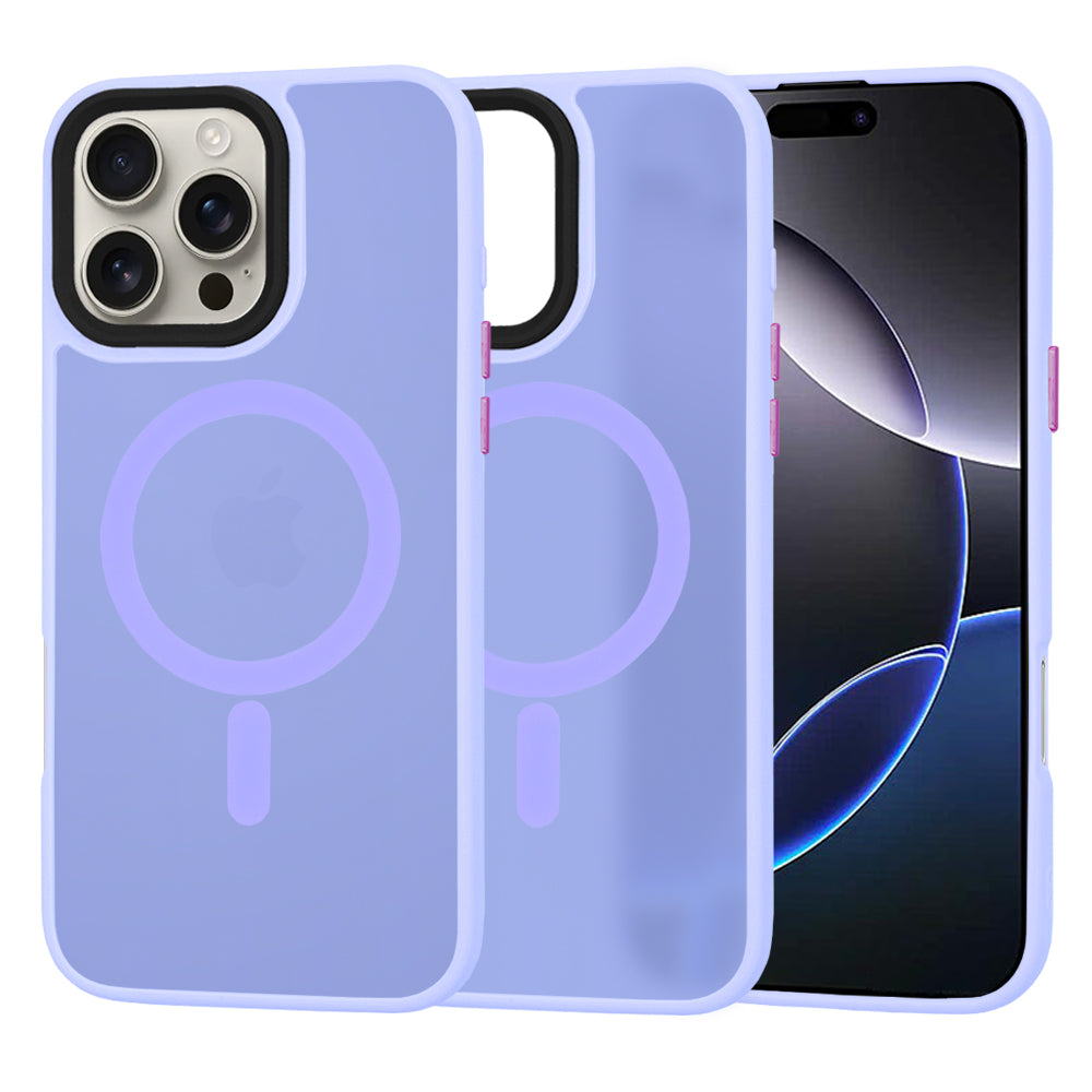 MagSafe futrola za Apple iPhone 16 Pro Max, Techsuit, HaloFrost, Svetlo Ljubičasta
