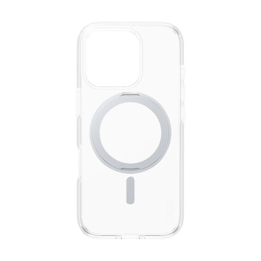 Futrola MagSafe za Apple iPhone 16 Pro, PanzerGlass, Care Feature Kickstand, Srebrno Transparentna