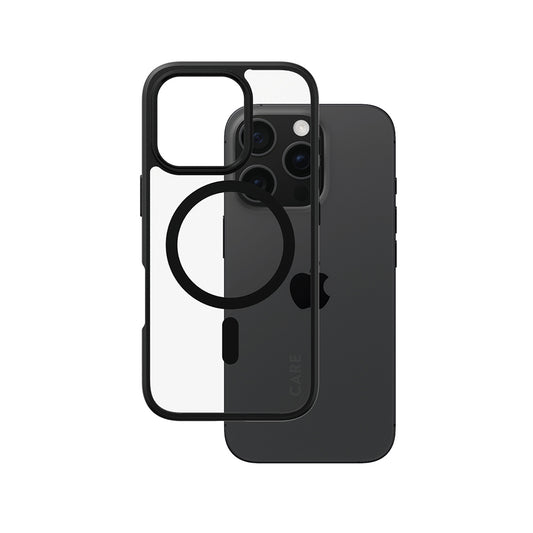 Futrola MagSafe za Apple iPhone 16 Pro, PanzerGlass, Care Urban Combat, Crna Transparentna