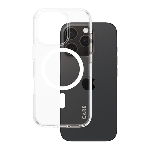 Futrola MagSafe za Apple iPhone 16 Pro, PanzerGlass, Care Urban Combat, Bela Transparentna