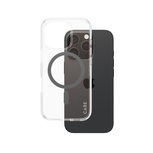Futrola MagSafe za Apple iPhone 16 Pro, PanzerGlass, Care Urban Combat, Crna Transparentna