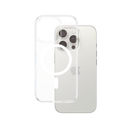 Futrola MagSafe za Apple iPhone 16 Pro, PanzerGlass, HardCase, Bela Transparentna