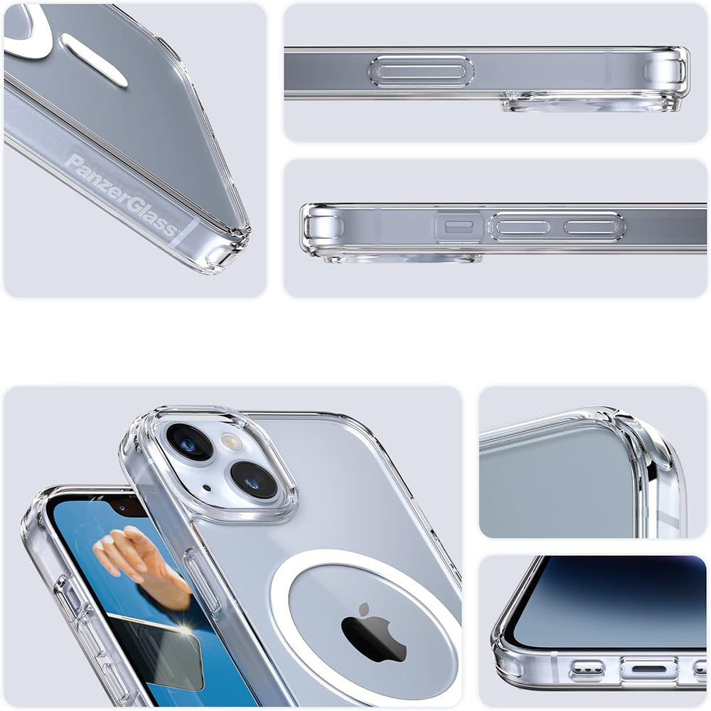 Futrola MagSafe za Apple iPhone 16 Pro, PanzerGlass, HardCase, Bela Transparentna