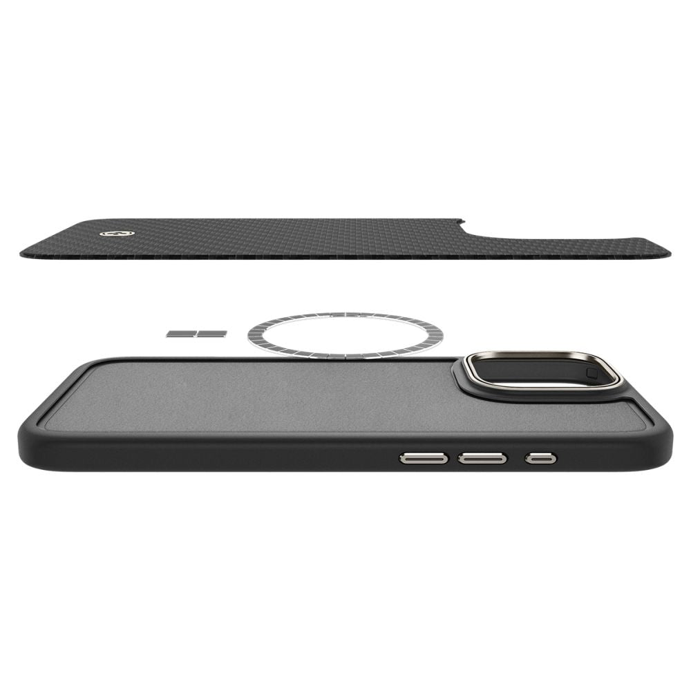 Futrola MagSafe za Apple iPhone 16 Pro, Spigen, Enzo Aramid, Crna