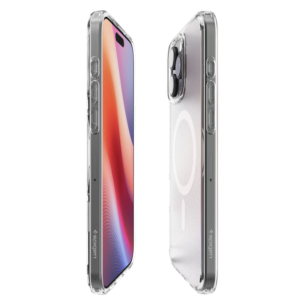 Husa MagSafe za Apple iPhone 16 Pro, Spigen, Ultra Hybrid, Satinirano Transparentna ACS08133