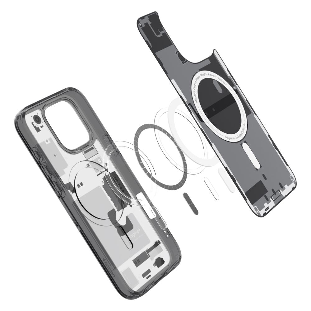 Futrola MagSafe za Apple iPhone 16 Pro, Spigen, Ultra Hybrid Zero One, Mat Crna ACS08135