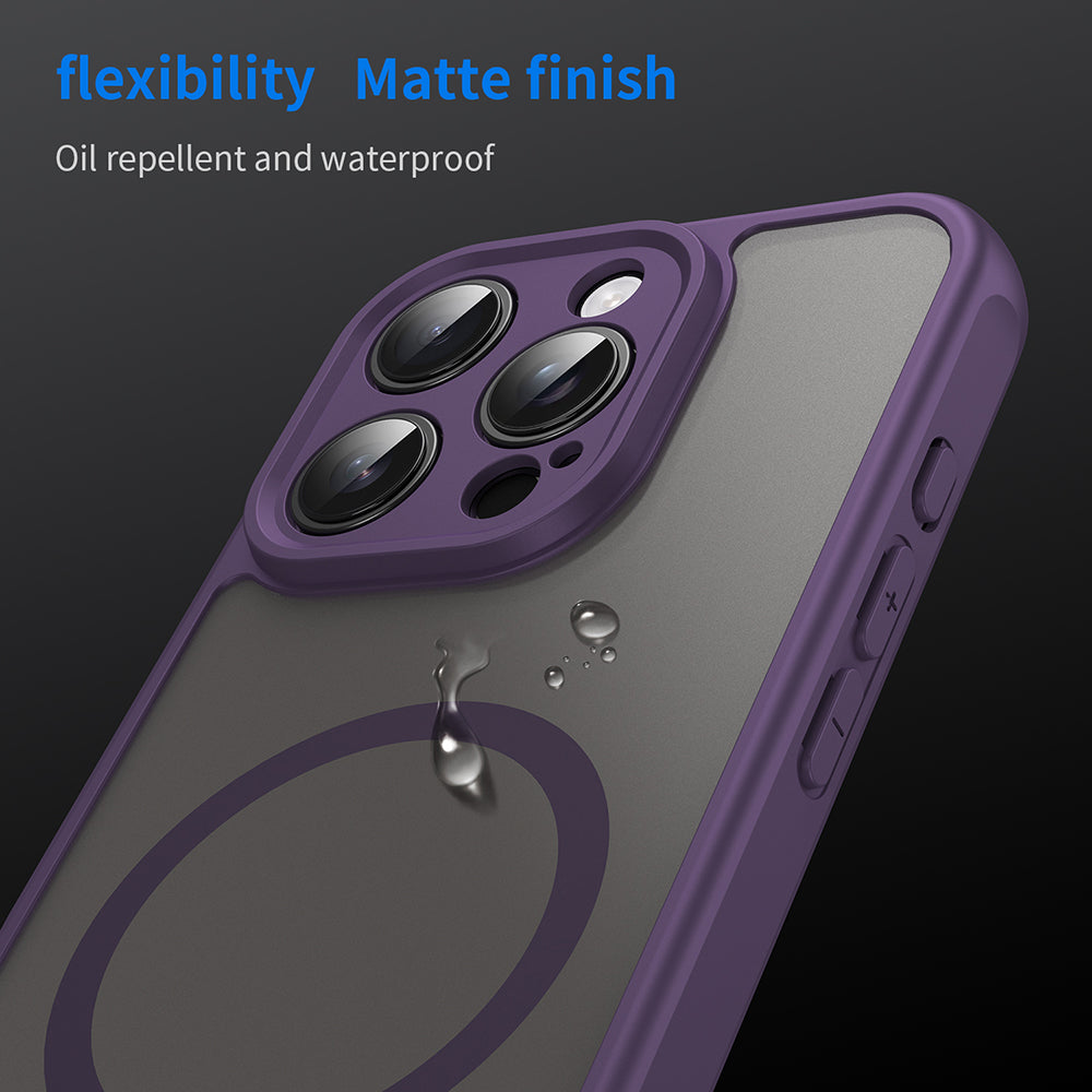 MagSafe futrola za Apple iPhone 16 Pro, Techsuit, HaloFrost II, Ljubičasta