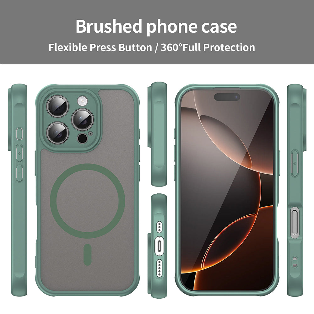 MagSafe futrola za Apple iPhone 16 Pro, Techsuit, HaloFrost II, Zelena