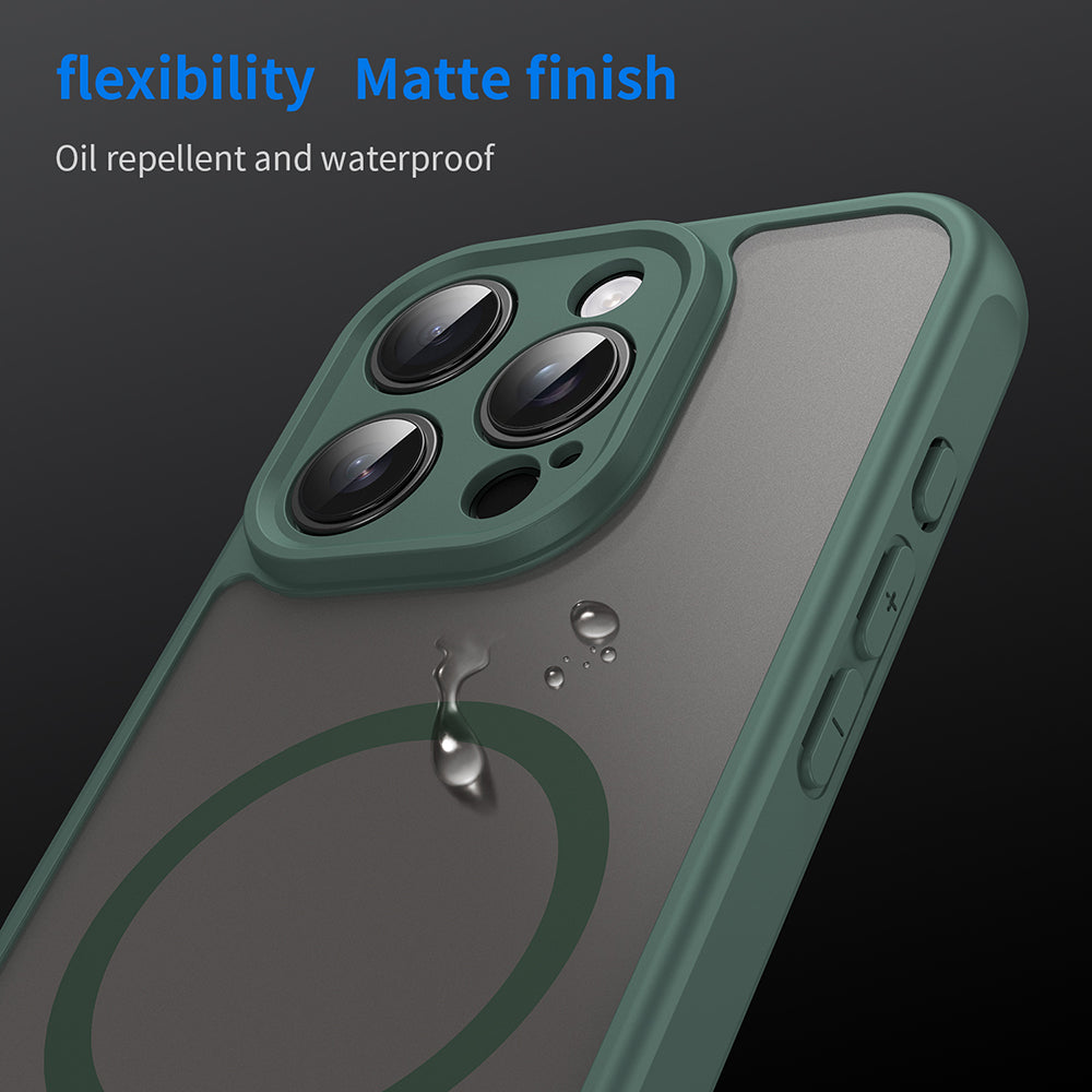 MagSafe futrola za Apple iPhone 16 Pro, Techsuit, HaloFrost II, Zelena