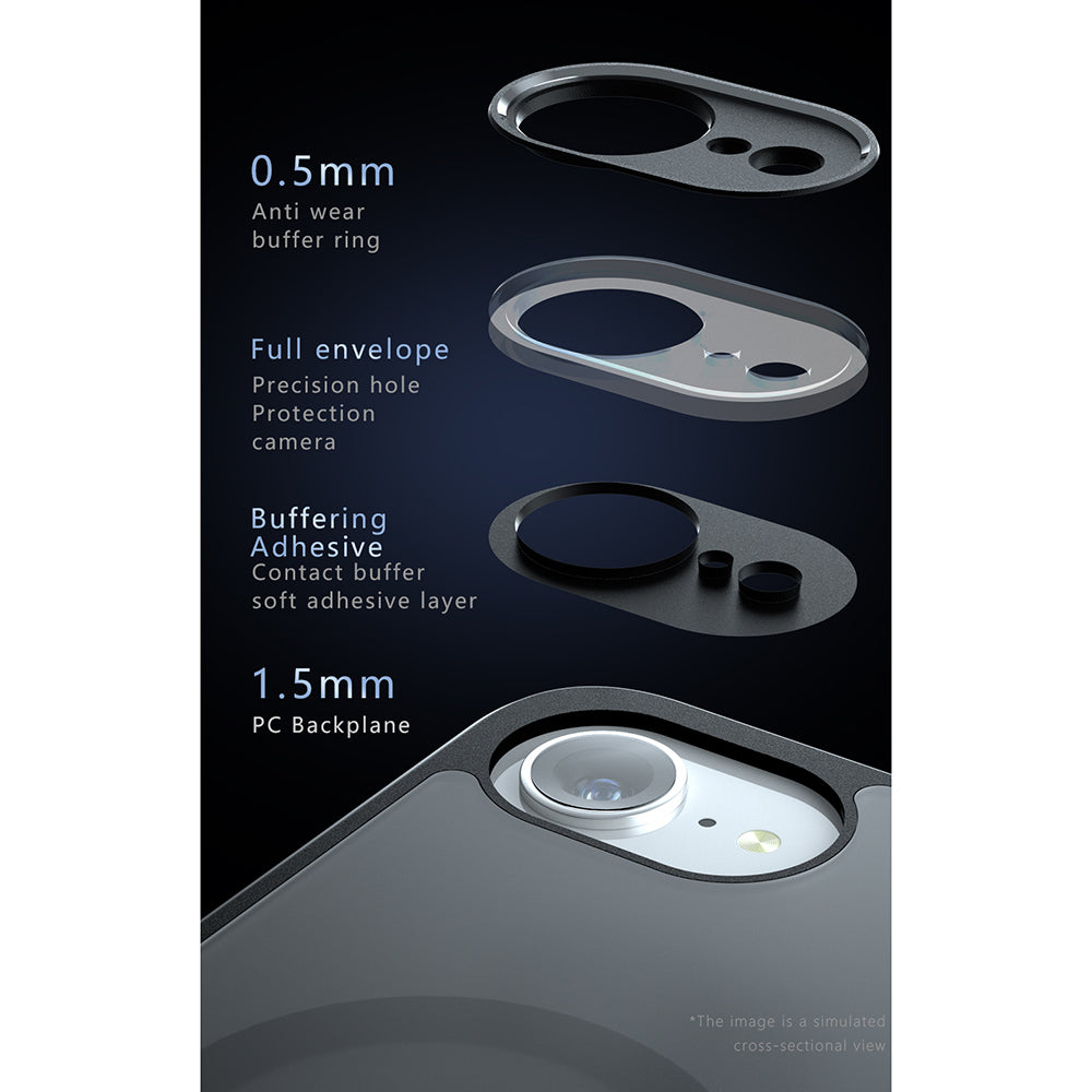 MagSafe futrola za Apple iPhone 16 Pro, Techsuit, PureFrost, Crna Satenska