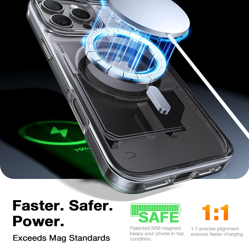 Husa MagSafe za Apple iPhone 16 Pro, Torras, Diamond, Transparenta