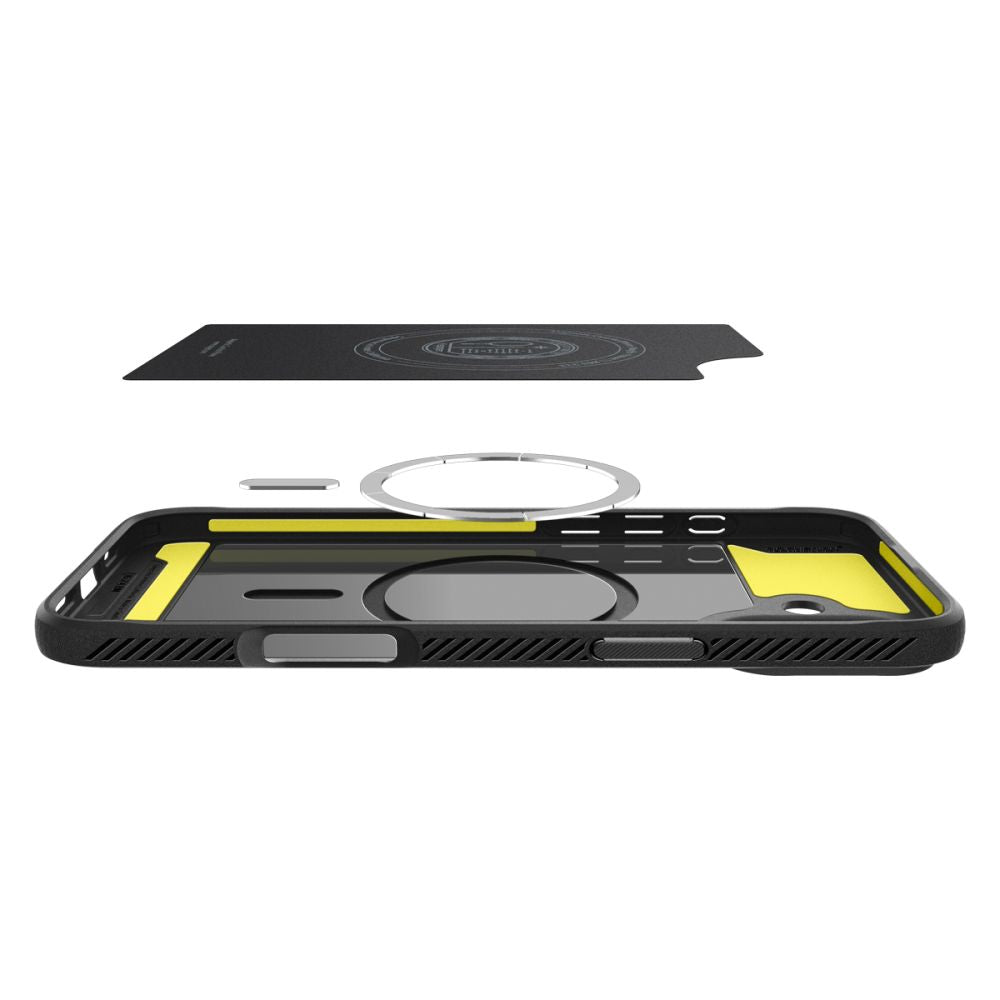 Futrola MagSafe za Apple iPhone 16, Spigen, Rugged Armor, Mat Crna