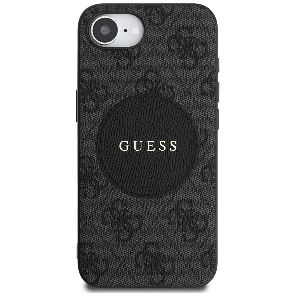 Futrola MagSafe za Apple iPhone 17e / 16e, Guess, 4G Circle Classic Logo, Braon