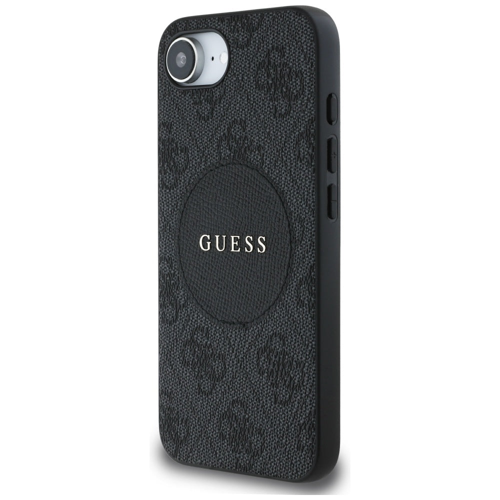 Futrola MagSafe za Apple iPhone 17e / 16e, Guess, 4G Circle Classic Logo, Braon