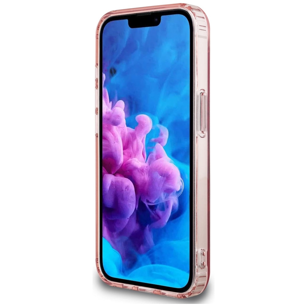 Futrola MagSafe za Apple iPhone 17e / 16e, Guess, IML Glitter Circle, Roze