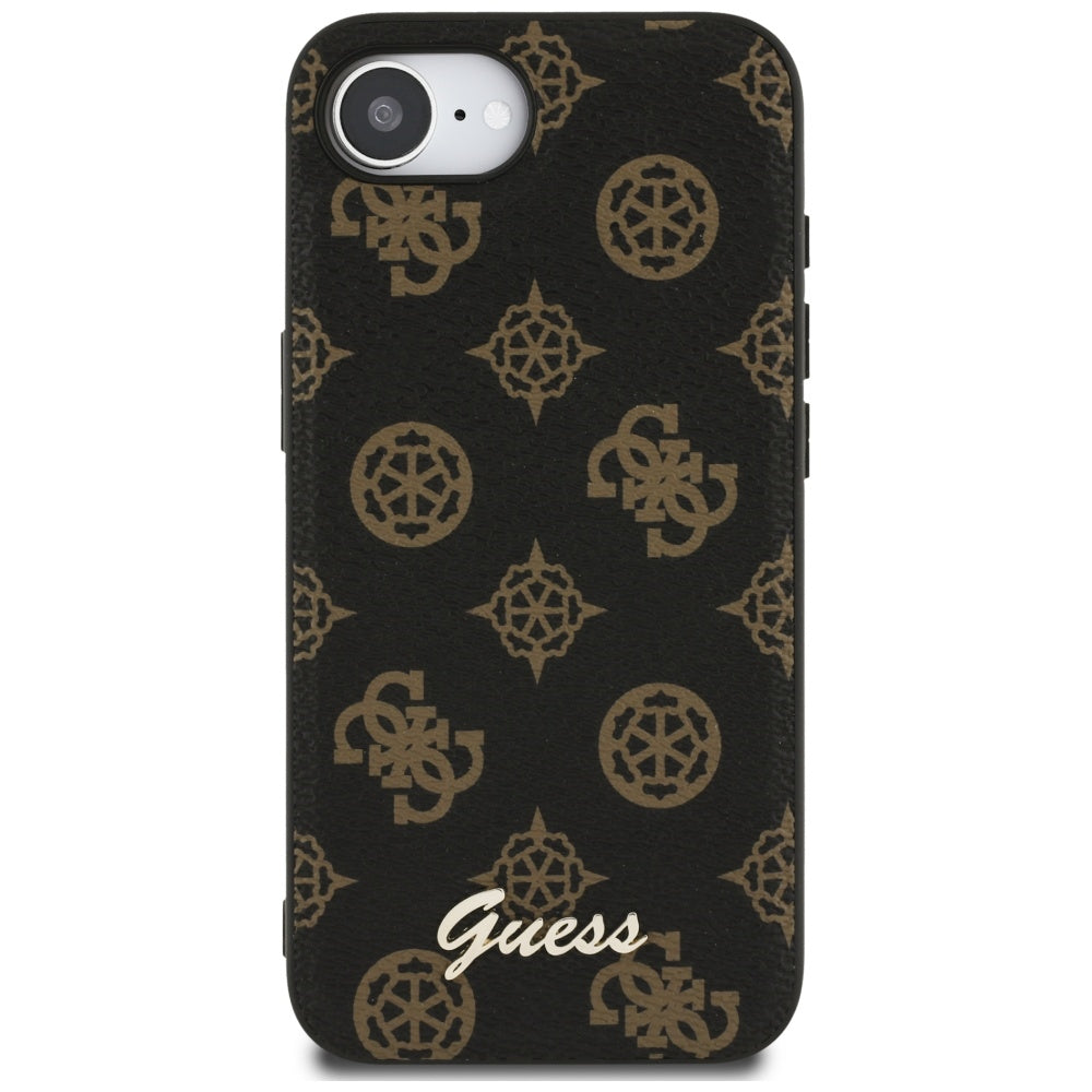 Futrola MagSafe za Apple iPhone 17e / 16e, Guess, Peony Script, Crna