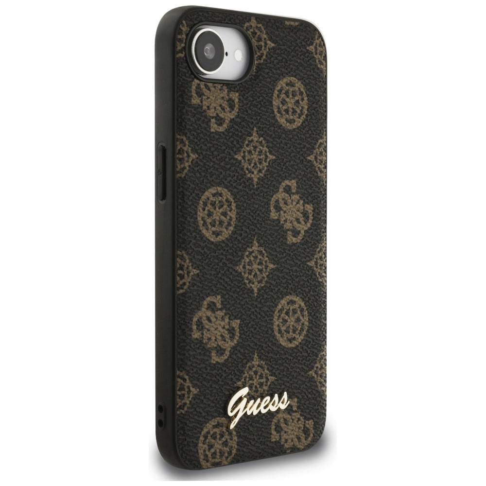 Futrola MagSafe za Apple iPhone 17e / 16e, Guess, Peony Script, Crna
