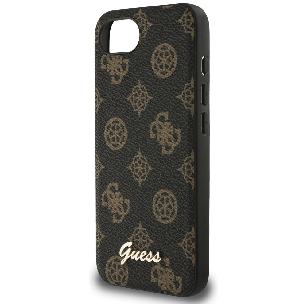 Futrola MagSafe za Apple iPhone 17e / 16e, Guess, Peony Script, Crna