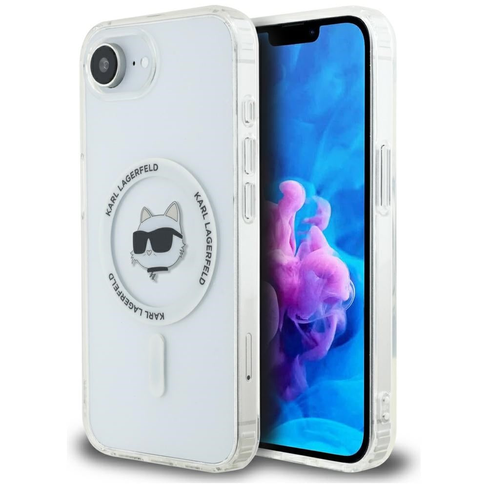 Futrola MagSafe za Apple iPhone 17e / 16e, Karl Lagerfeld, IML Choupette's Head, Bela