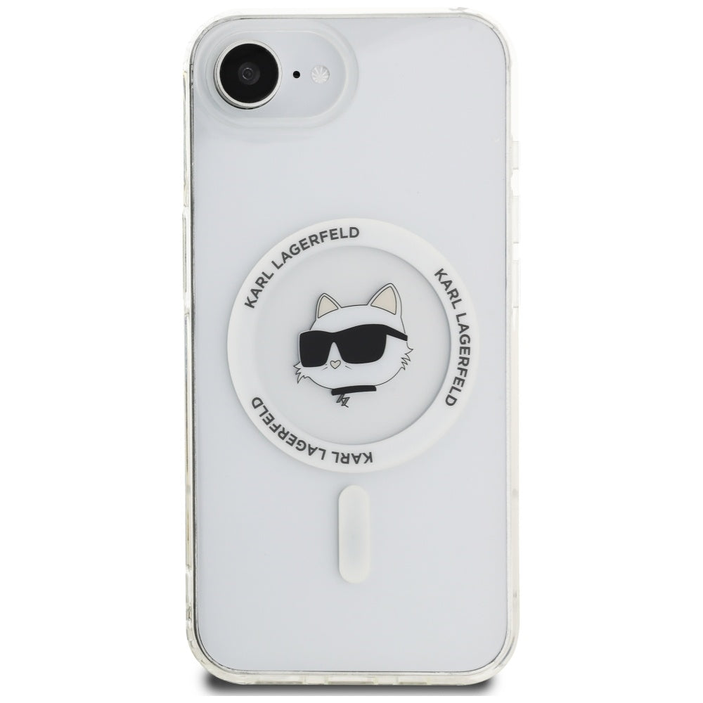Futrola MagSafe za Apple iPhone 17e / 16e, Karl Lagerfeld, IML Choupette's Head, Bela