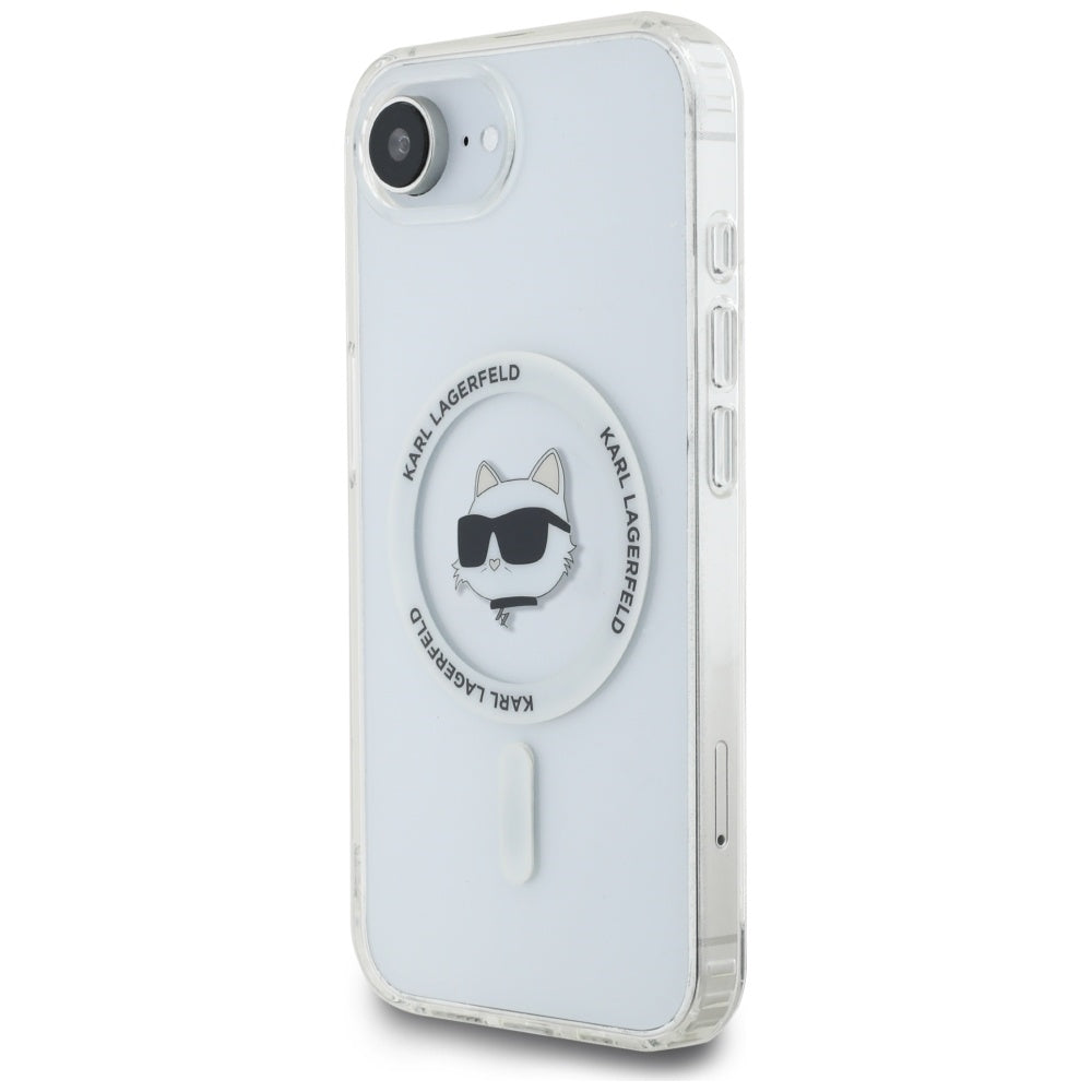 Futrola MagSafe za Apple iPhone 17e / 16e, Karl Lagerfeld, IML Choupette's Head, Bela