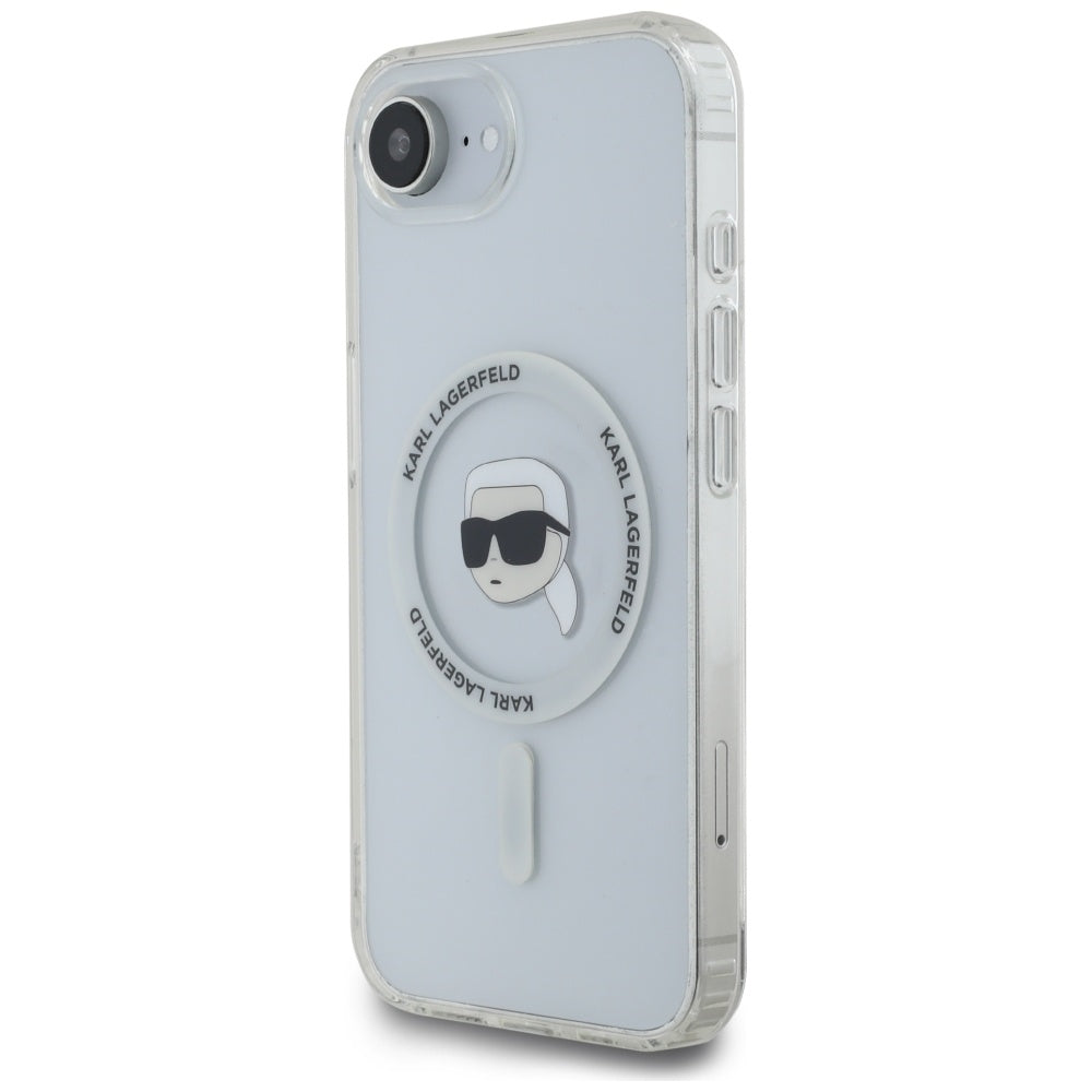 Futrola MagSafe za Apple iPhone 17e / 16e, Karl Lagerfeld, IML Karl's Head, Bela