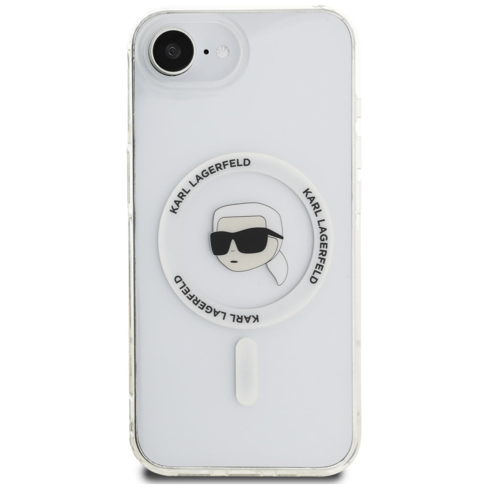 Futrola MagSafe za Apple iPhone 17e / 16e, Karl Lagerfeld, IML Karl's Head, Bela