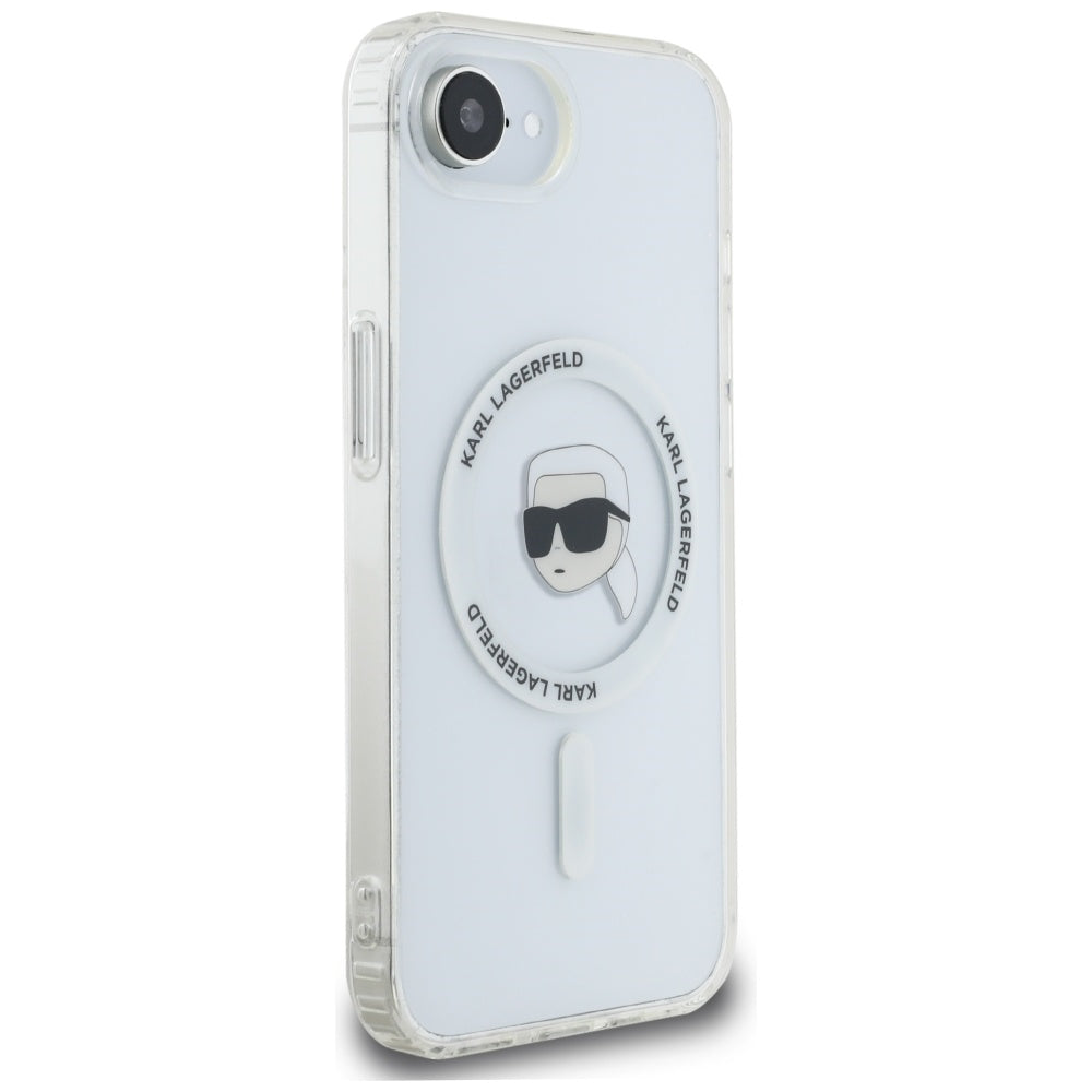 Futrola MagSafe za Apple iPhone 17e / 16e, Karl Lagerfeld, IML Karl's Head, Bela