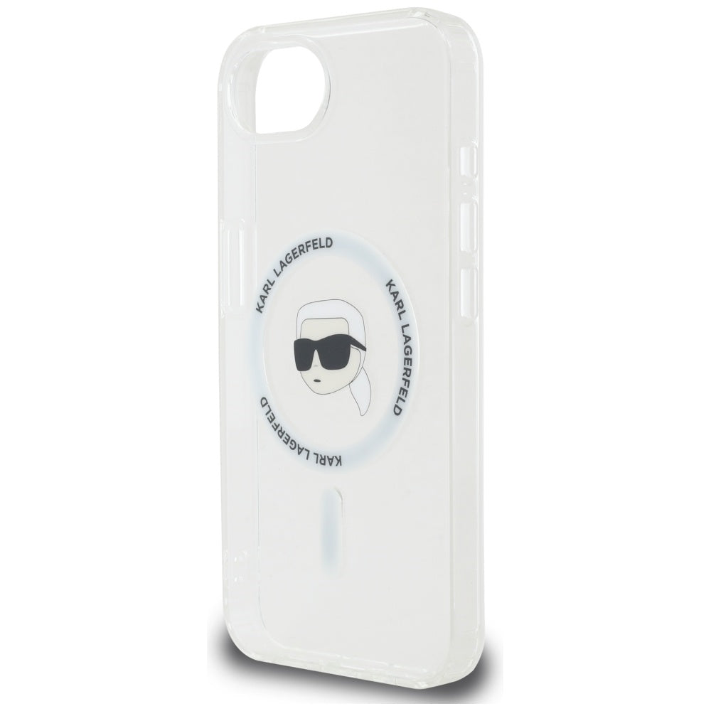 Futrola MagSafe za Apple iPhone 17e / 16e, Karl Lagerfeld, IML Karl's Head, Bela