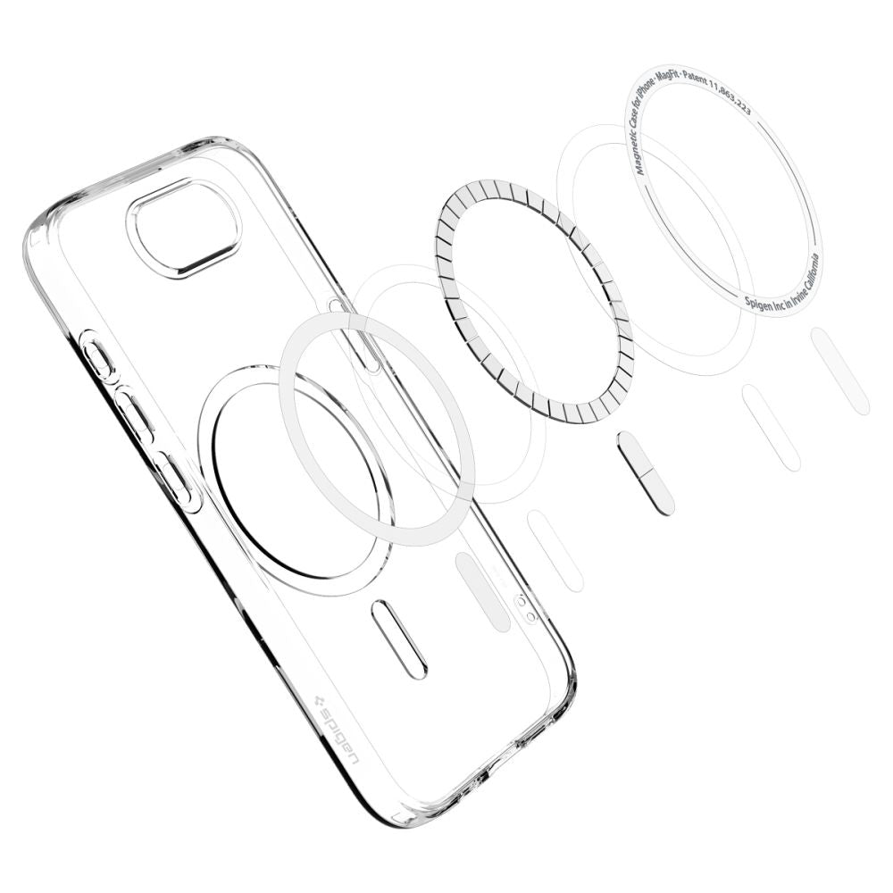 Futrola MagSafe za Apple iPhone 17e / 16e, Spigen, Liquid Crystal, Transparentna
