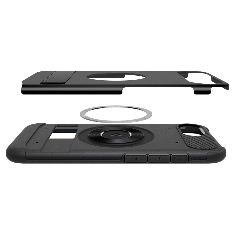 Husa MagSafe za Apple iPhone 17e / 16e, Spigen, Slim Armor, Crna