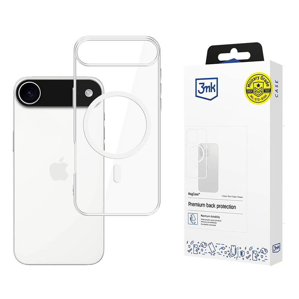 Futrola MagSafe za Apple iPhone 17 Air, 3MK, MagCase, Transparentna