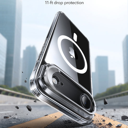 Futrola MagSafe za Apple iPhone 17 Air, ESR, Classic Hybrid Kickstand, Transparentna