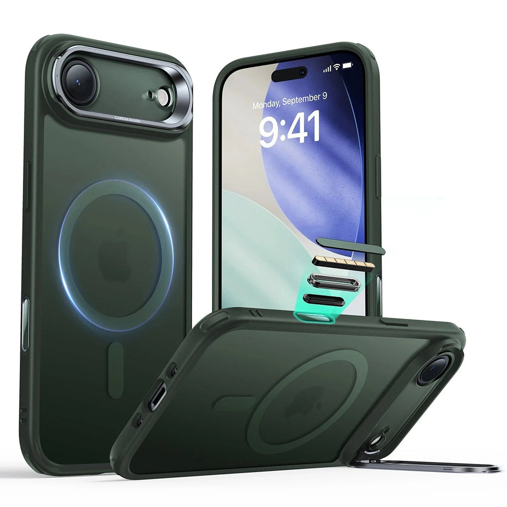 Futrola MagSafe za Apple iPhone 17 Air, ESR, Classic Hybrid Kickstand, Zelena Satenasta