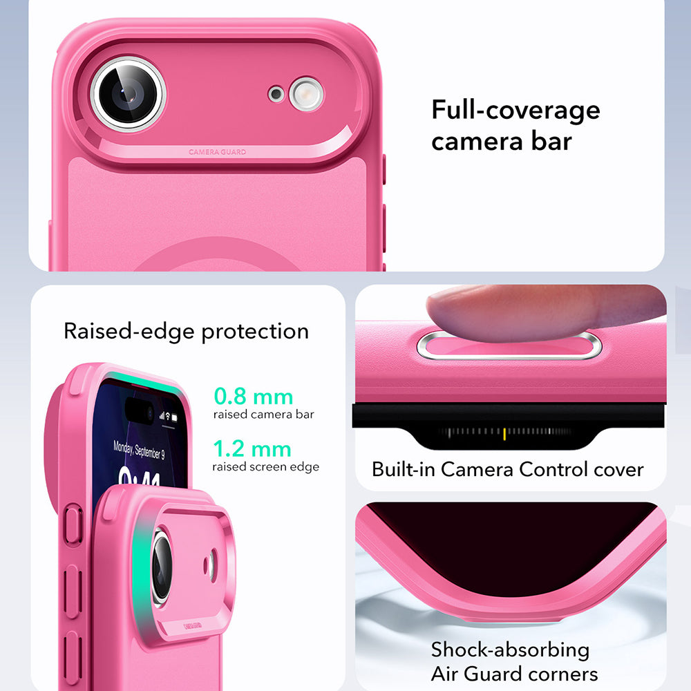 Futrola MagSafe za Apple iPhone 17 Air, ESR, Classic Hybrid, Roze Saten