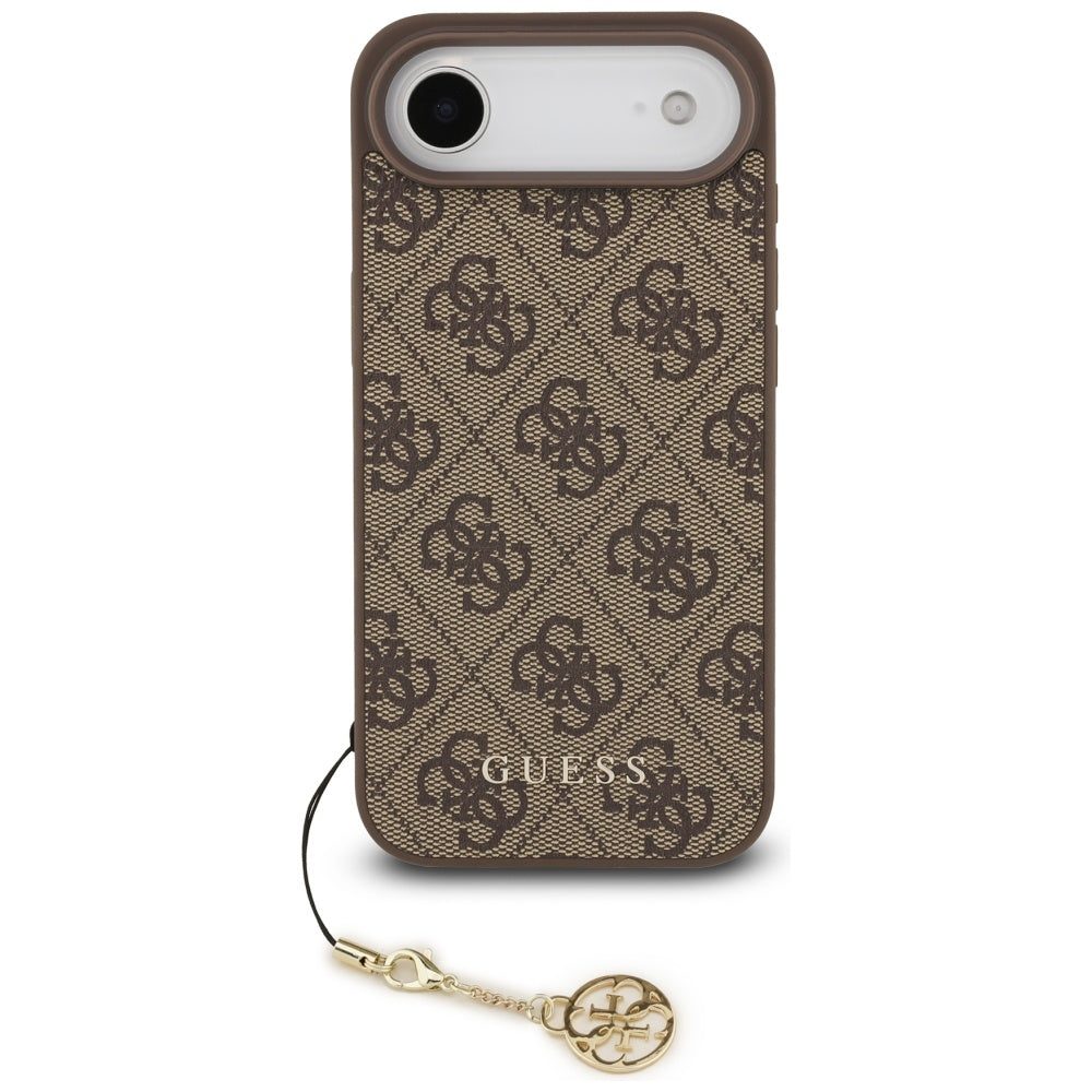 Husa MagSafe za Apple iPhone 17 Air, Guess, 4G Charm Cradle, Braon