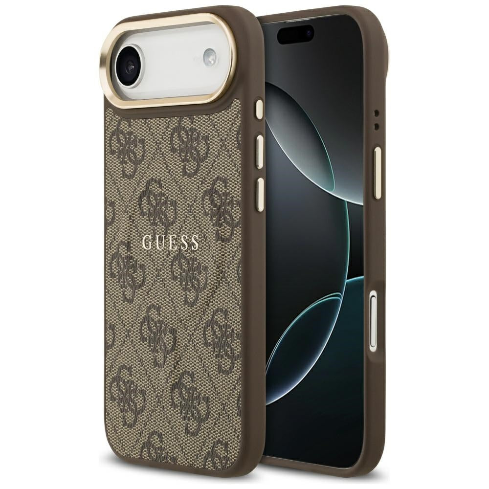Husa MagSafe za Apple iPhone 17 Air, Guess, 4G Classic, Braon