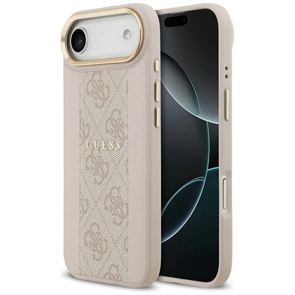 Futrola MagSafe za Apple iPhone 17 Air, Guess, 4G Stripe, Roze