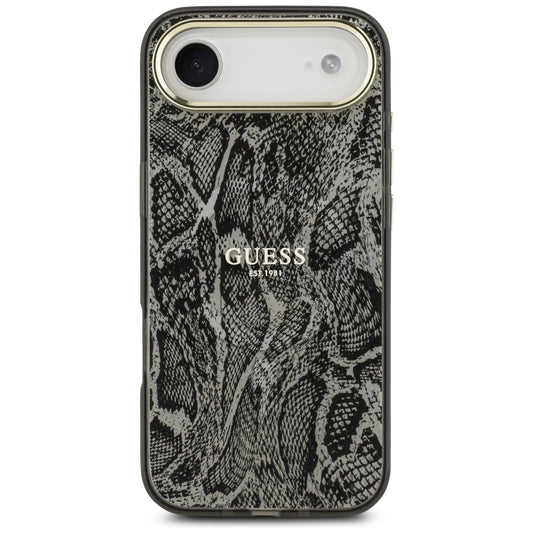 Futrola MagSafe za Apple iPhone 17 Air, Guess, Python Pattern, Crna