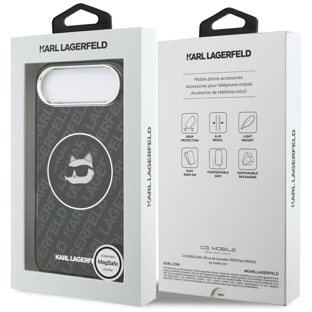 Futrola MagSafe za Apple iPhone 17 Air, Karl Lagerfeld, IML Choupette`s Head, Crna