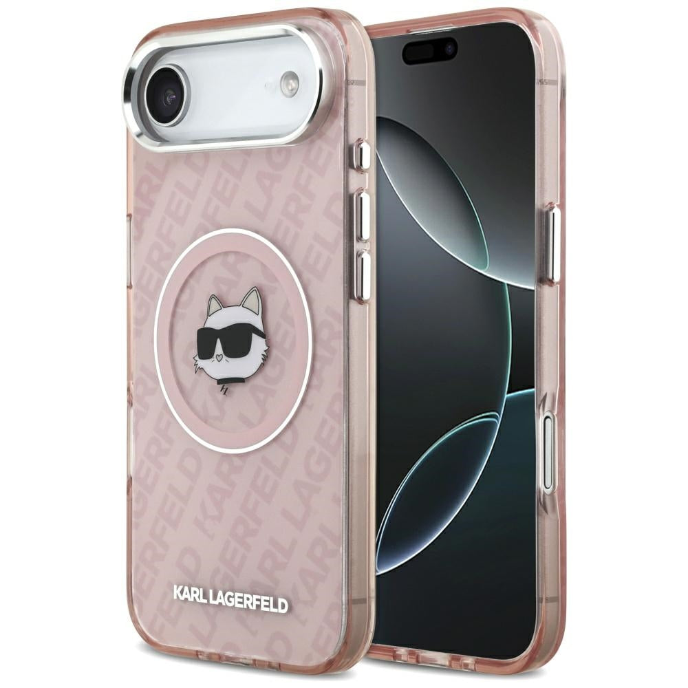Futrola MagSafe za Apple iPhone 17 Air, Karl Lagerfeld, IML Choupette`s Head, Roze