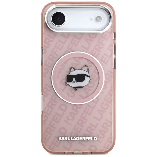 Futrola MagSafe za Apple iPhone 17 Air, Karl Lagerfeld, IML Choupette`s Head, Roze