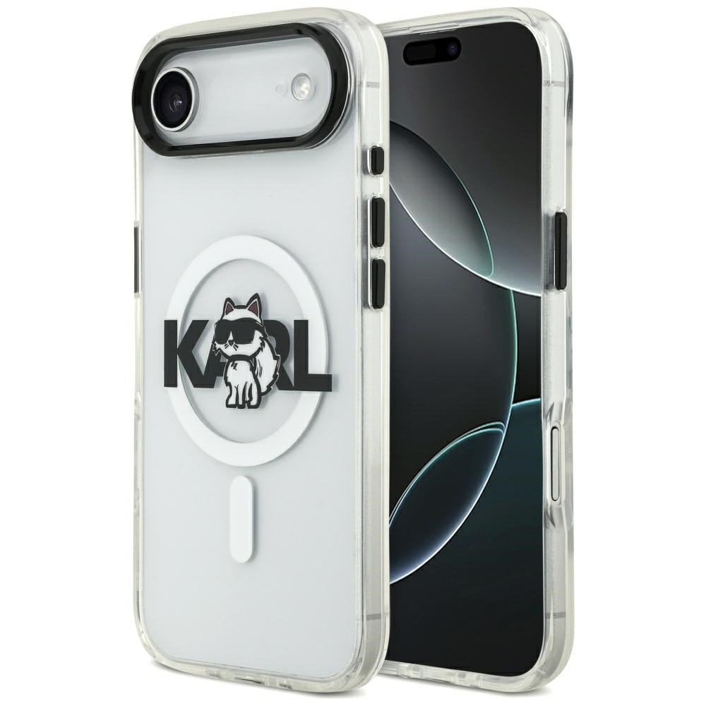 Futrola MagSafe za Apple iPhone 17 Air, Karl Lagerfeld, IML Sketch Logo Choupette, Transparentna