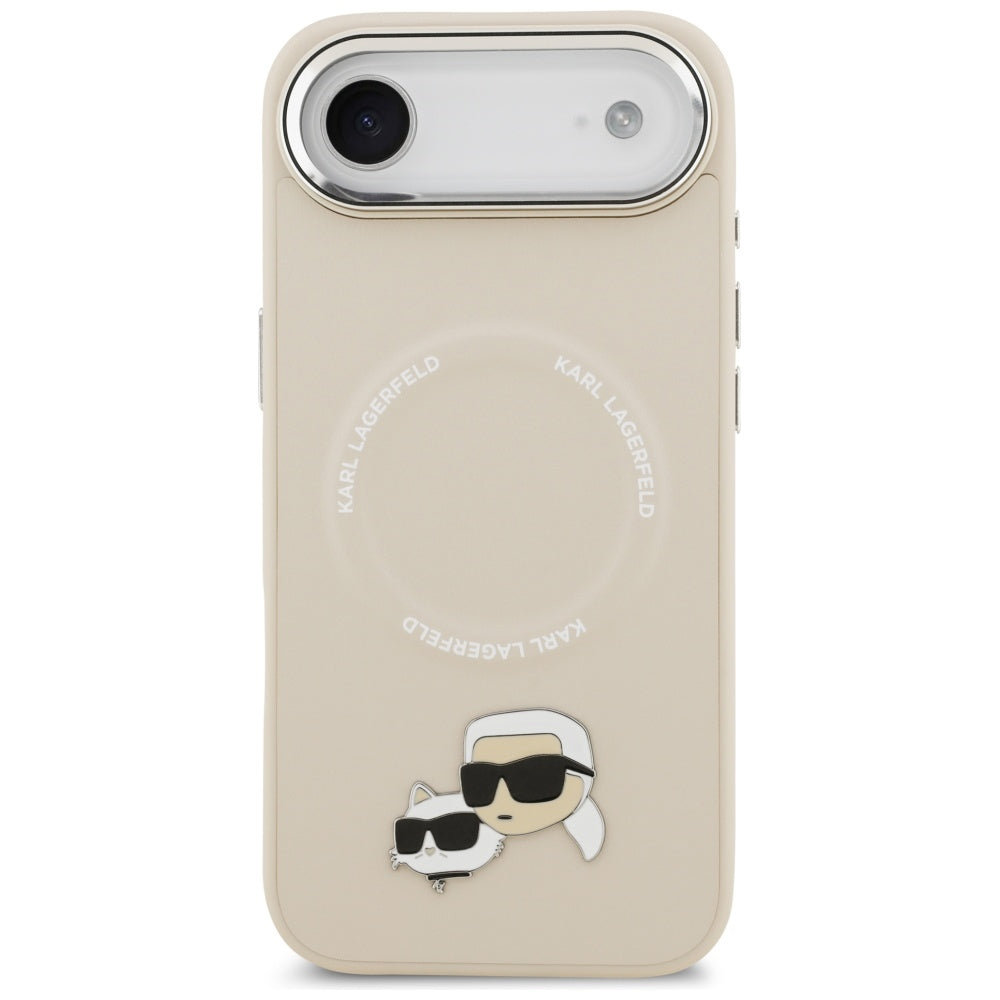 Futrola MagSafe za Apple iPhone 17 Air, Karl Lagerfeld, Karl & Choupette Pins, Bež