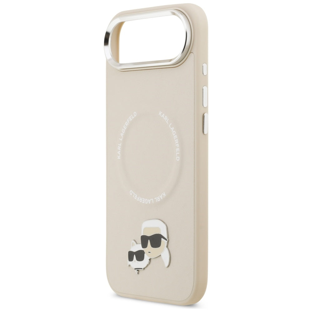 Futrola MagSafe za Apple iPhone 17 Air, Karl Lagerfeld, Karl & Choupette Pins, Bež