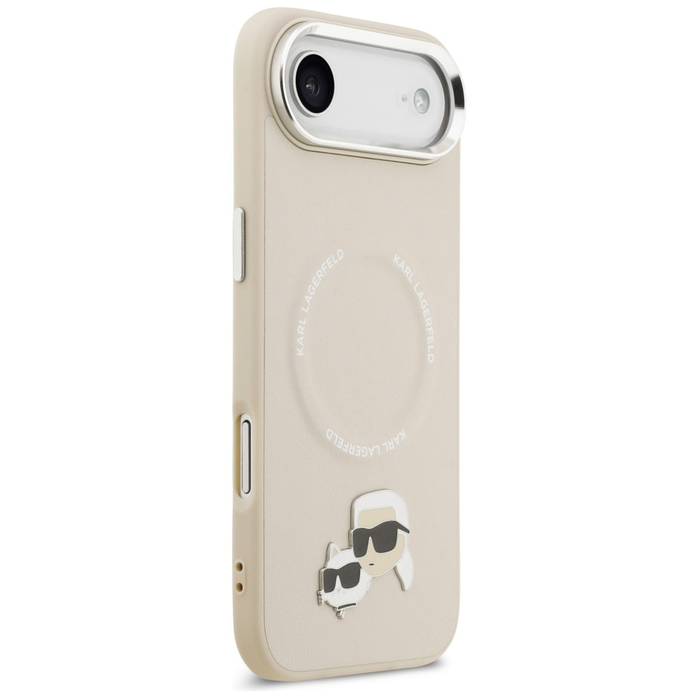 Futrola MagSafe za Apple iPhone 17 Air, Karl Lagerfeld, Karl & Choupette Pins, Bež