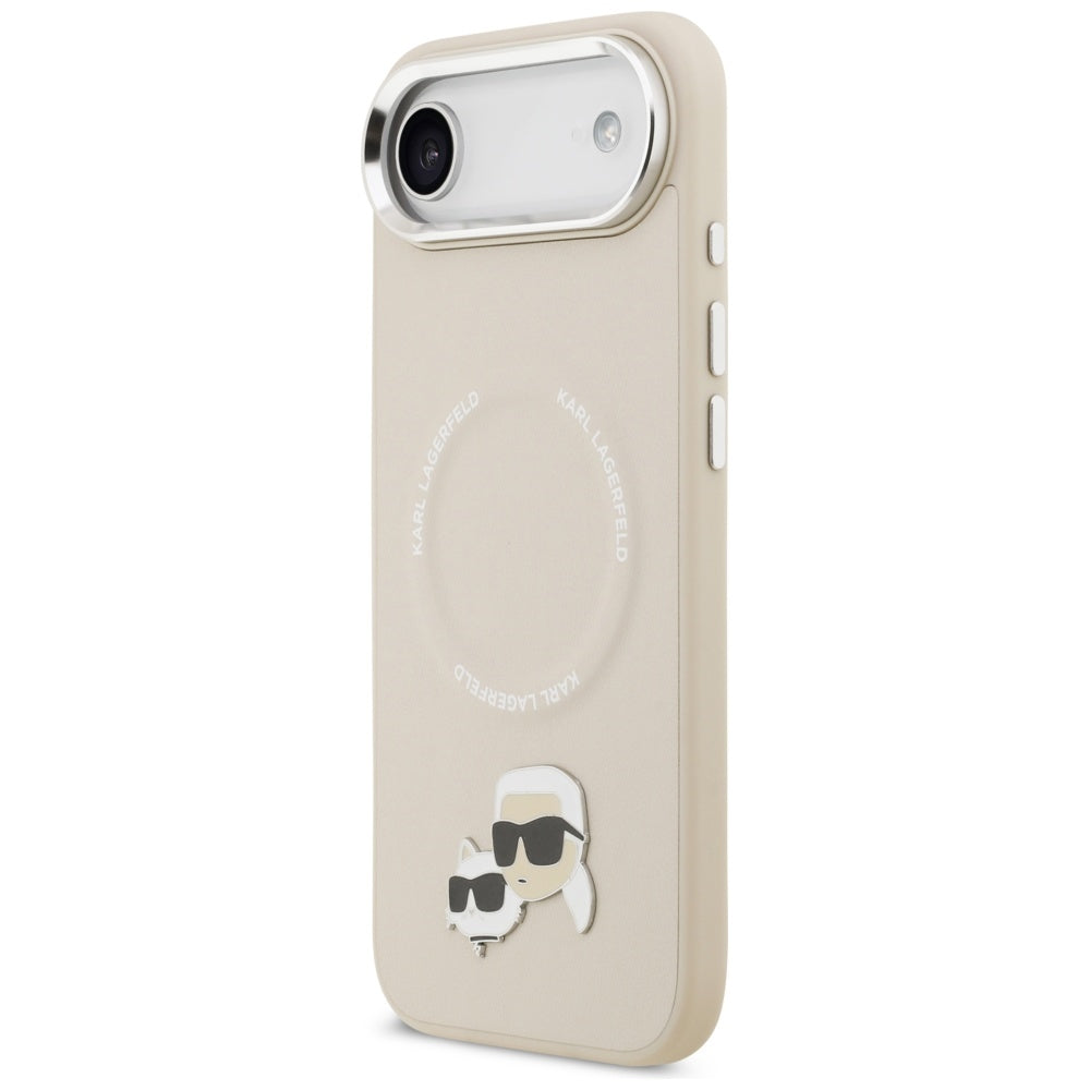 Futrola MagSafe za Apple iPhone 17 Air, Karl Lagerfeld, Karl & Choupette Pins, Bež