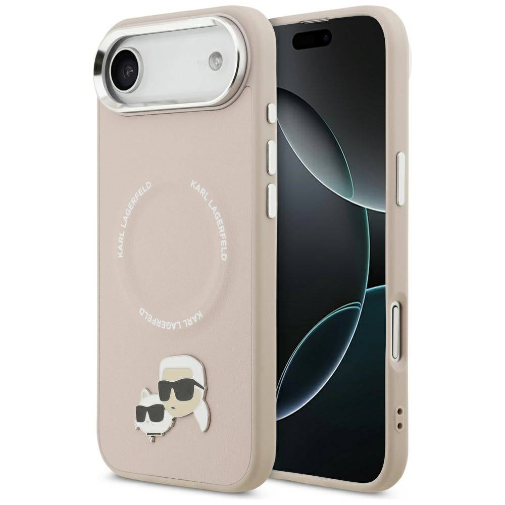 Futrola MagSafe za Apple iPhone 17 Air, Karl Lagerfeld, Karl & Choupette Pins, Roze